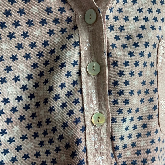 Florencia dusty pink blouse with sequins size M-L - Picture 6 of 11